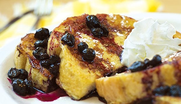 ricotta french toast homemade blueberry syrup