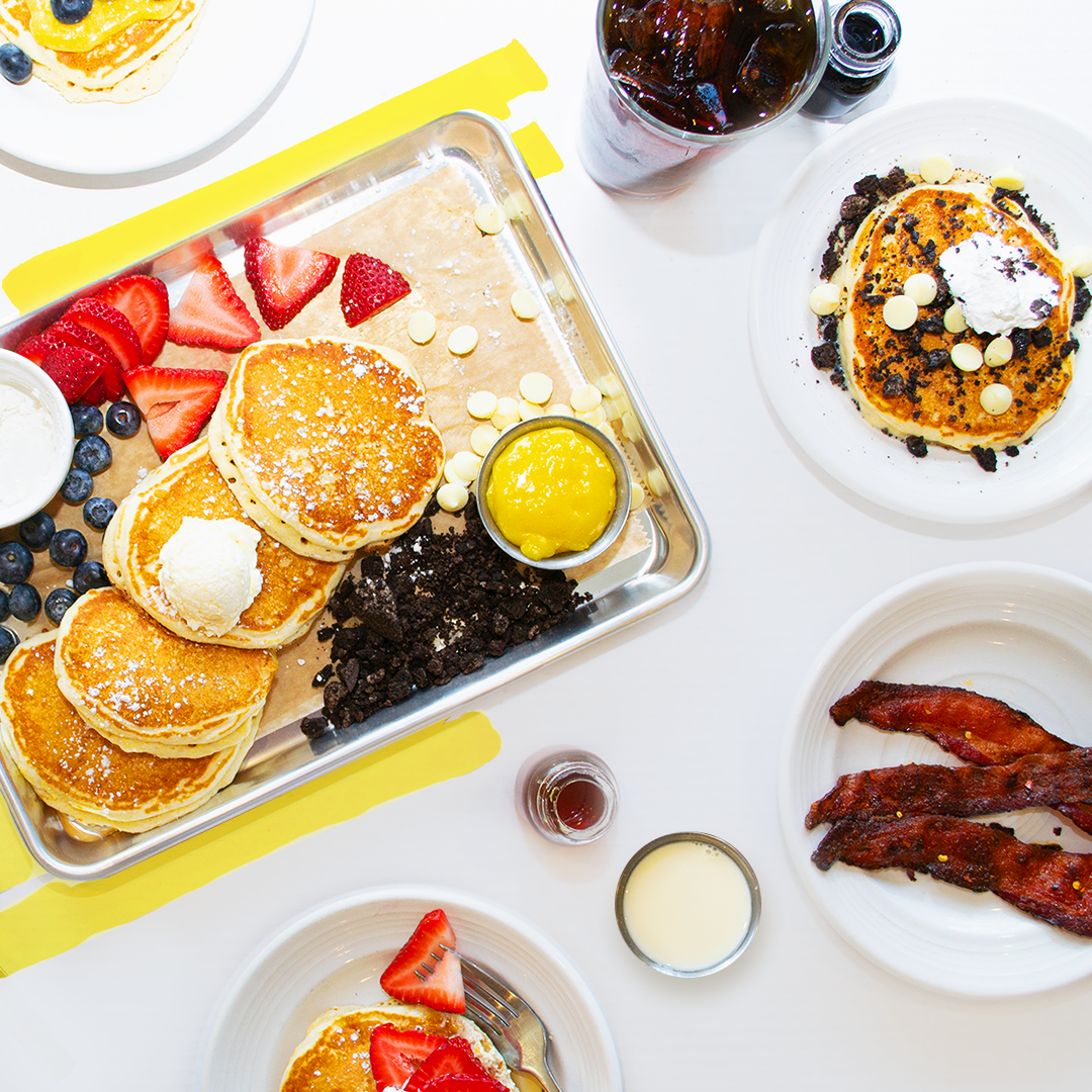 NEW! Summer Pancake Bar with Tons of Toppings Sunny Street Cafe
